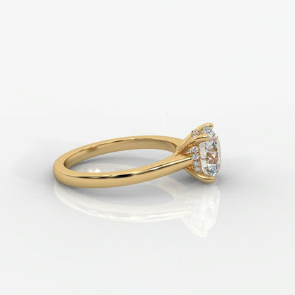 Vivienne Diamond Ring with Hidden Halo - Round