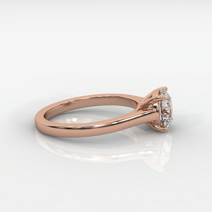 Louise Classic Cathedral Solitaire Ring - Round
