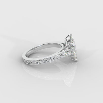 Caroline Three-Stone Ring - Marquise