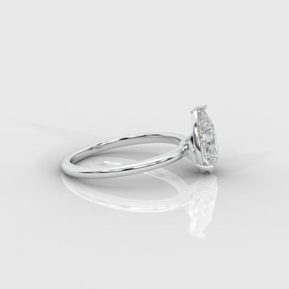 Aria Brilliant Diamond Solitaire Ring - Pear