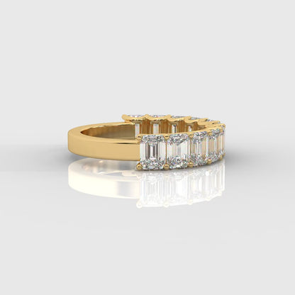 Casey Half-Eternity Band – Emerald