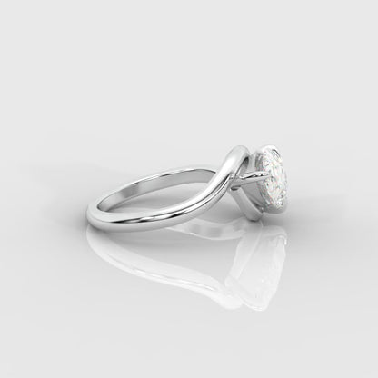 Embrace Solitaire Ring – Pear