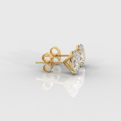 Elise Classic Diamond Stud Earrings – Oval