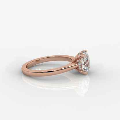 Vivienne Diamond Ring with Hidden Halo - Round