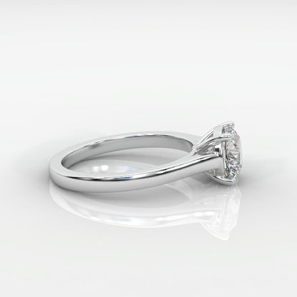 Louise Classic Cathedral Solitaire Ring - Round