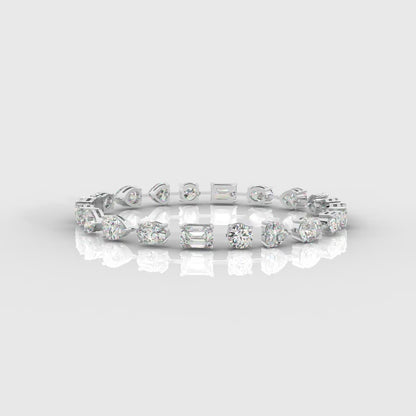 Mona Mixed-Cut Diamond Tennis Bracelet