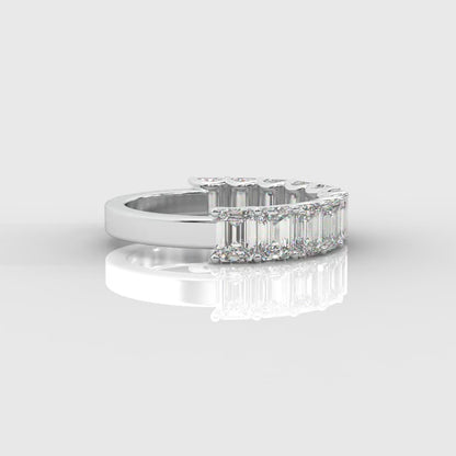 Casey Half-Eternity Band – Emerald