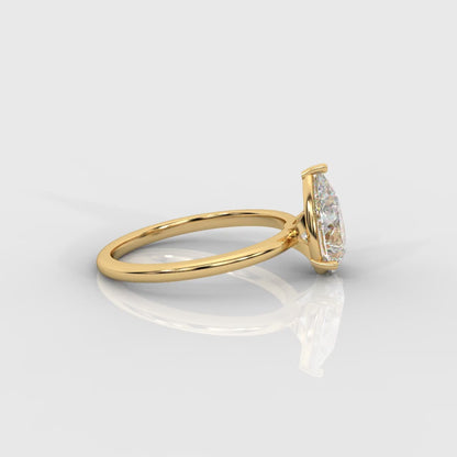 Aria Brilliant Diamond Solitaire Ring - Pear