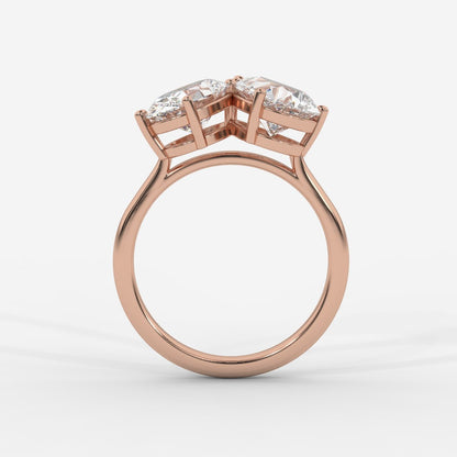 Sage Toi et Moi Ring - Oval & Pear - AYKA JEWELS