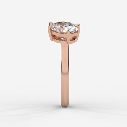 Sage Toi et Moi Ring - Oval & Pear - AYKA JEWELS