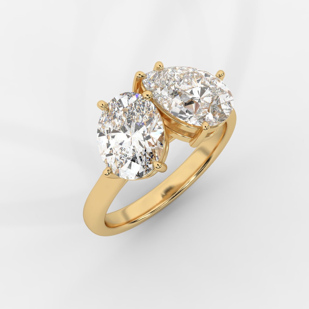 Sage Toi et Moi Ring - Oval & Pear - AYKA JEWELS