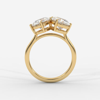 Sage Toi et Moi Ring - Oval & Pear - AYKA JEWELS