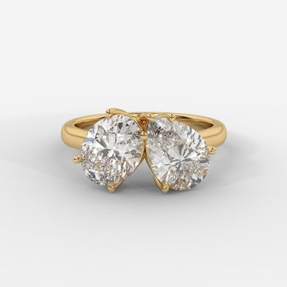 Sage Toi et Moi Ring - Oval & Pear - AYKA JEWELS