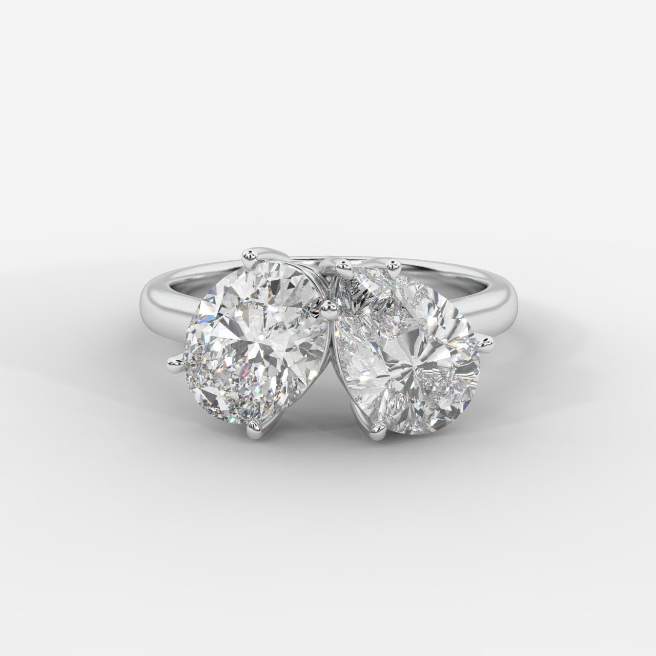 Sage Toi et Moi Ring - Oval & Pear - AYKA JEWELS