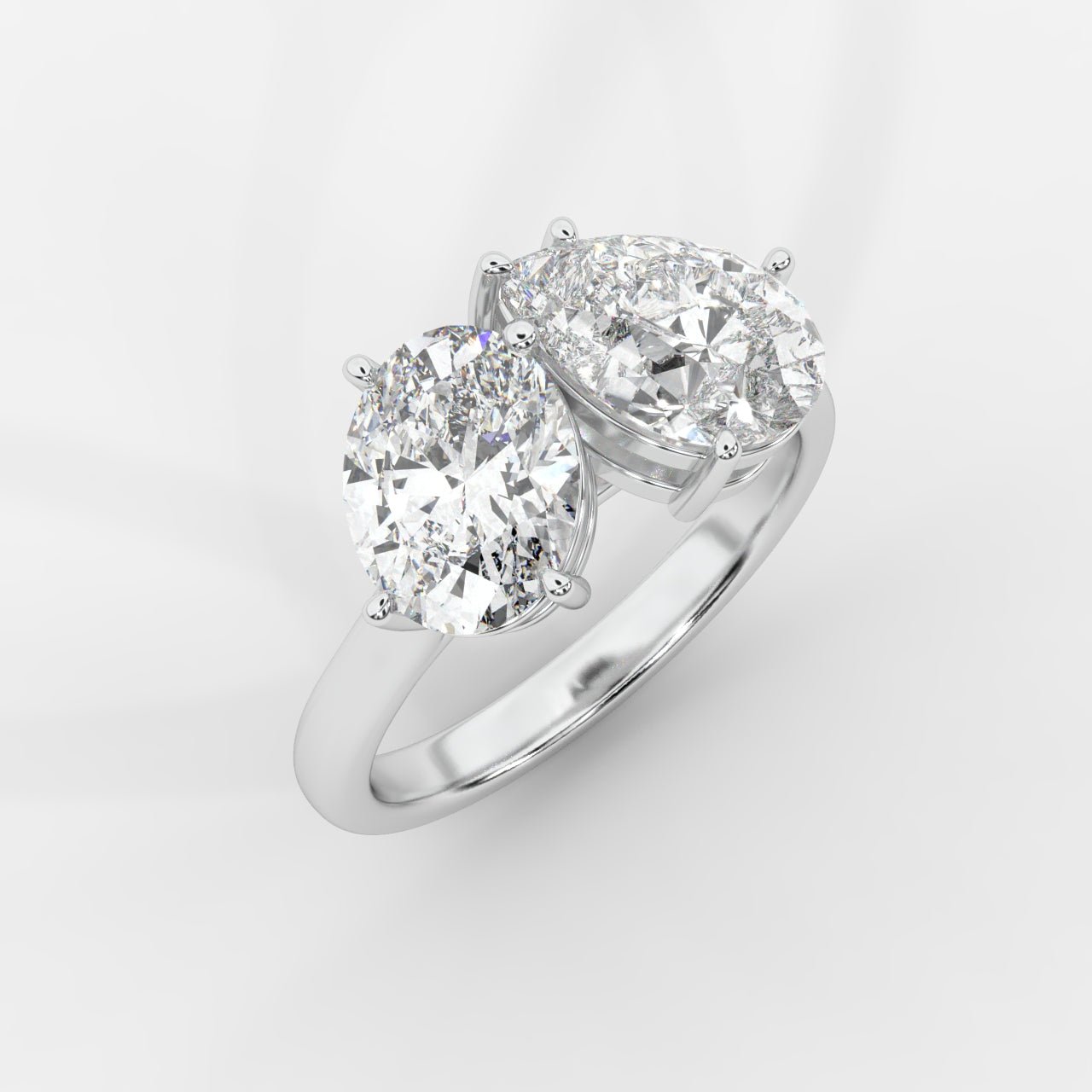 Sage Toi et Moi Ring - Oval & Pear - AYKA JEWELS