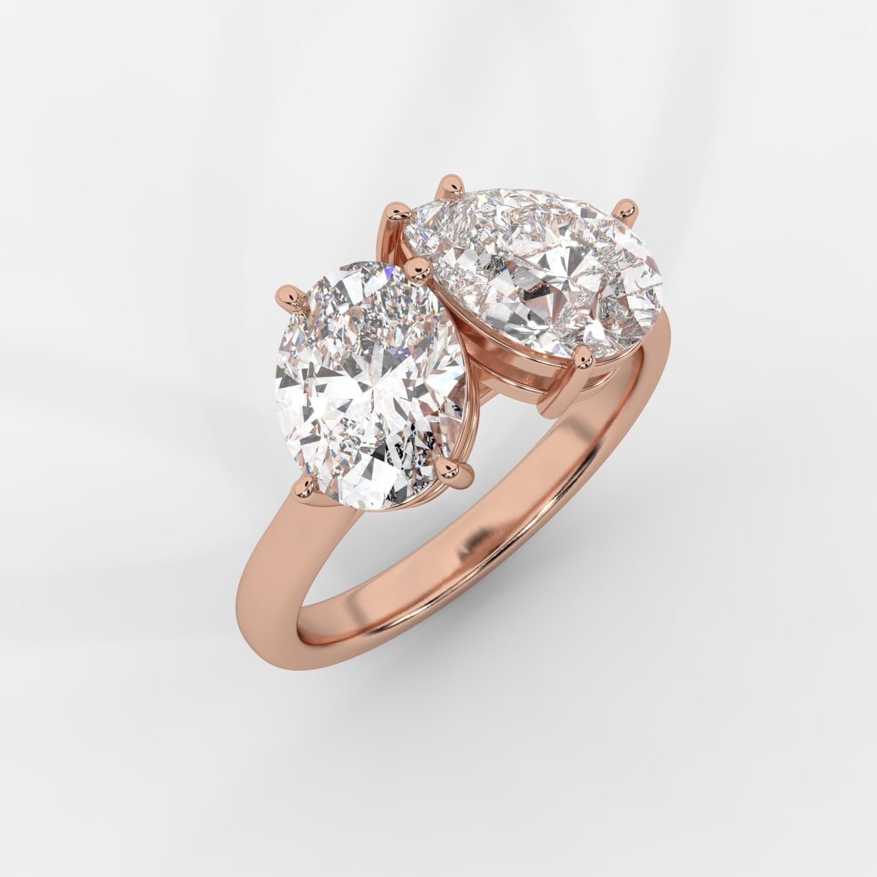Sage Toi et Moi Ring - Oval & Pear - AYKA JEWELS