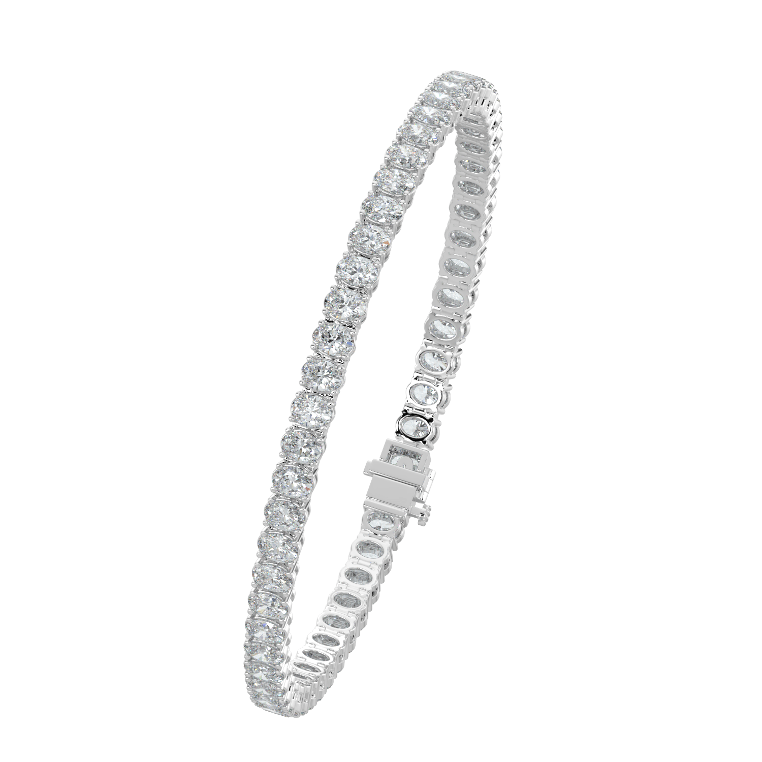 Sloane Classic Tennis Bracelet - Oval - AYKA JEWELS