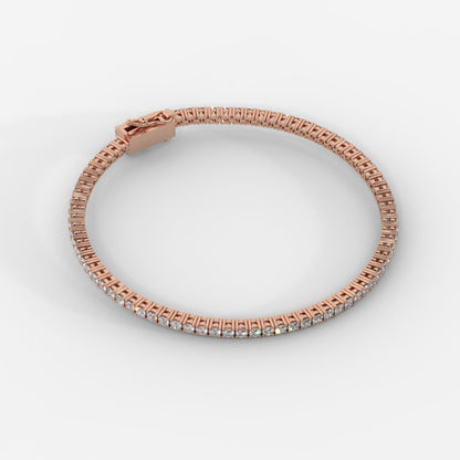 Sloane Classic Tennis Bracelet - Round - AYKA JEWELS