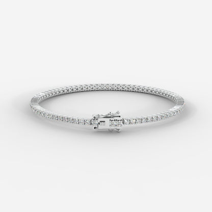 Sloane Classic Tennis Bracelet - Round - AYKA JEWELS