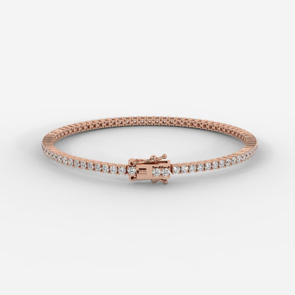 Sloane Classic Tennis Bracelet - Round - AYKA JEWELS