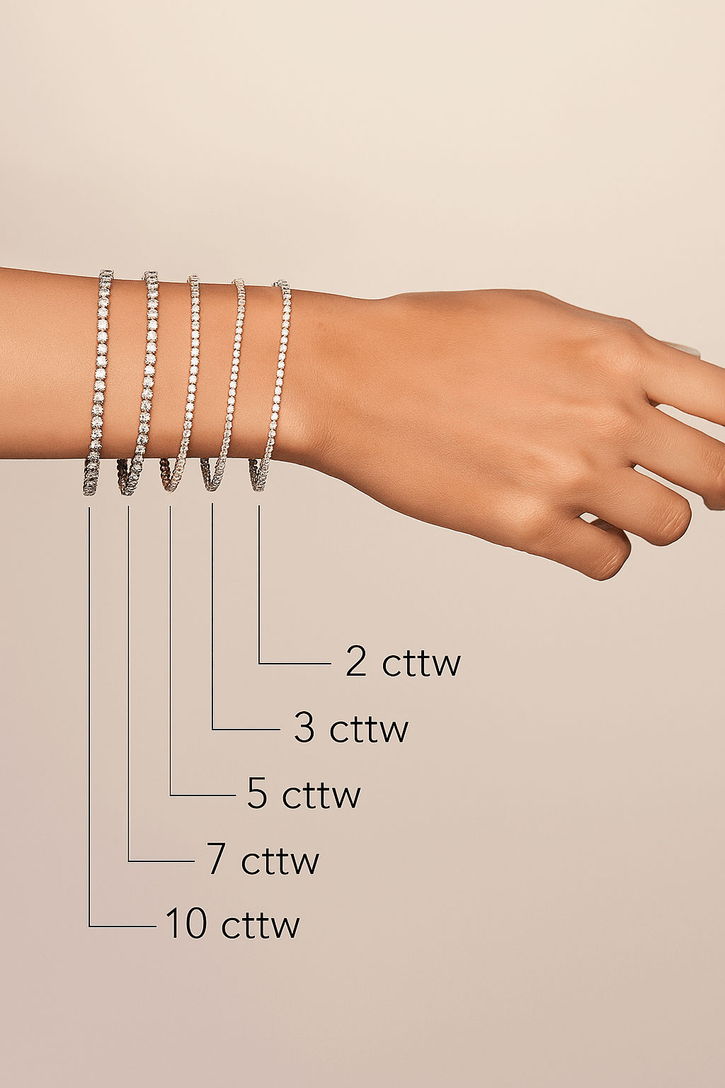 Sloane Classic Tennis Bracelet - Round - AYKA JEWELS