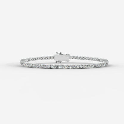 Sloane Classic Tennis Bracelet - Round - AYKA JEWELS