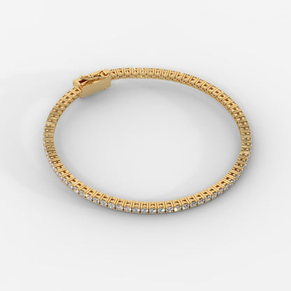 Sloane Classic Tennis Bracelet - Round - AYKA JEWELS