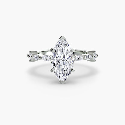 Solitaire with Eternity Pavé - AYKA JEWELS