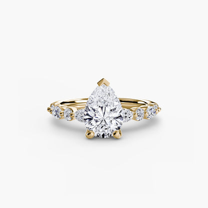 Solitaire with Eternity Pavé 2 - AYKA JEWELS