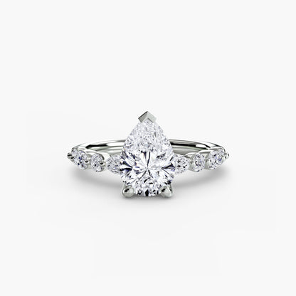 Solitaire with Eternity Pavé 2 - AYKA JEWELS