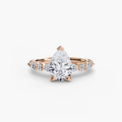 Solitaire with Eternity Pavé 2 - AYKA JEWELS