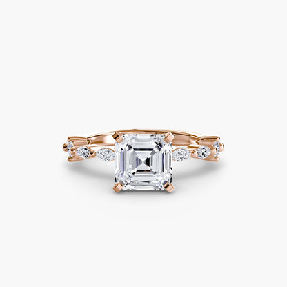 Solitaire with Eternity Pavé - AYKA JEWELS