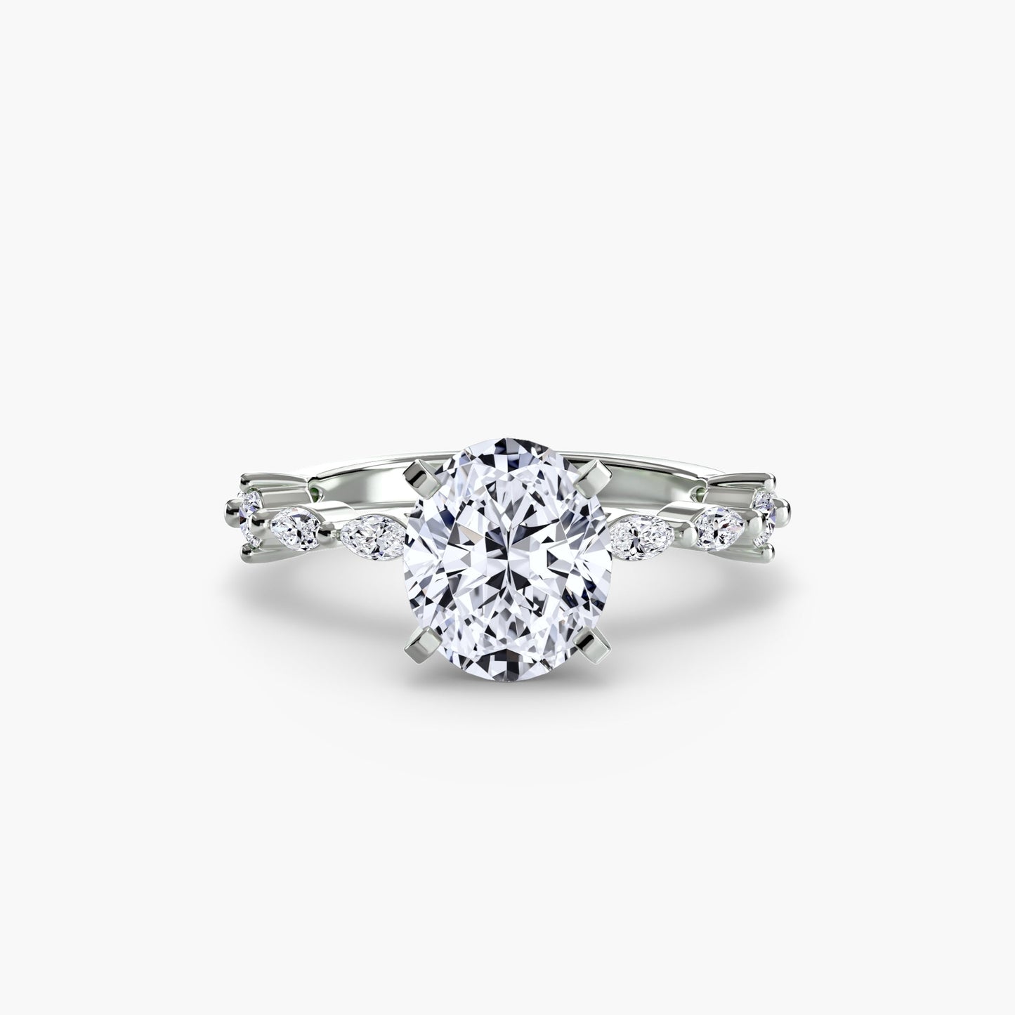 Solitaire with Eternity Pavé - AYKA JEWELS