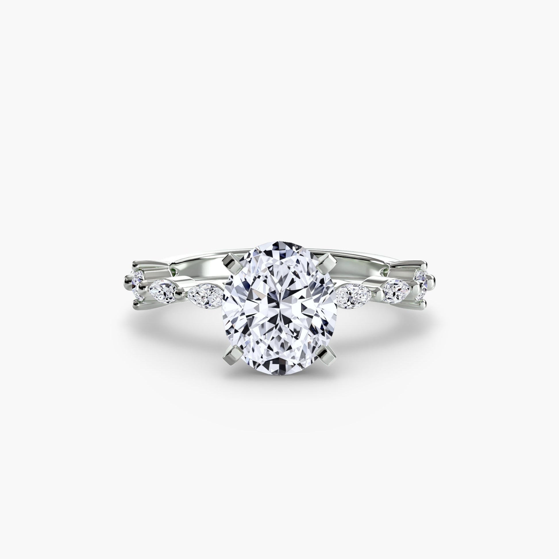 Solitaire with Eternity Pavé - AYKA JEWELS
