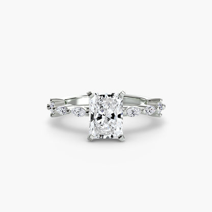 Solitaire with Eternity Pavé - AYKA JEWELS