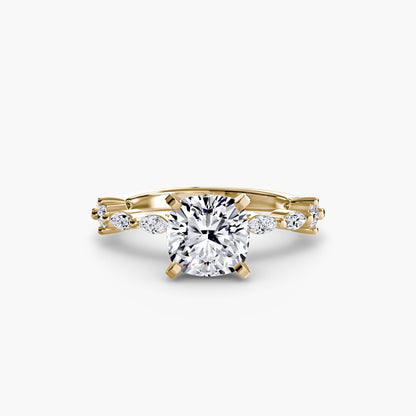 Solitaire with Eternity Pavé - AYKA JEWELS