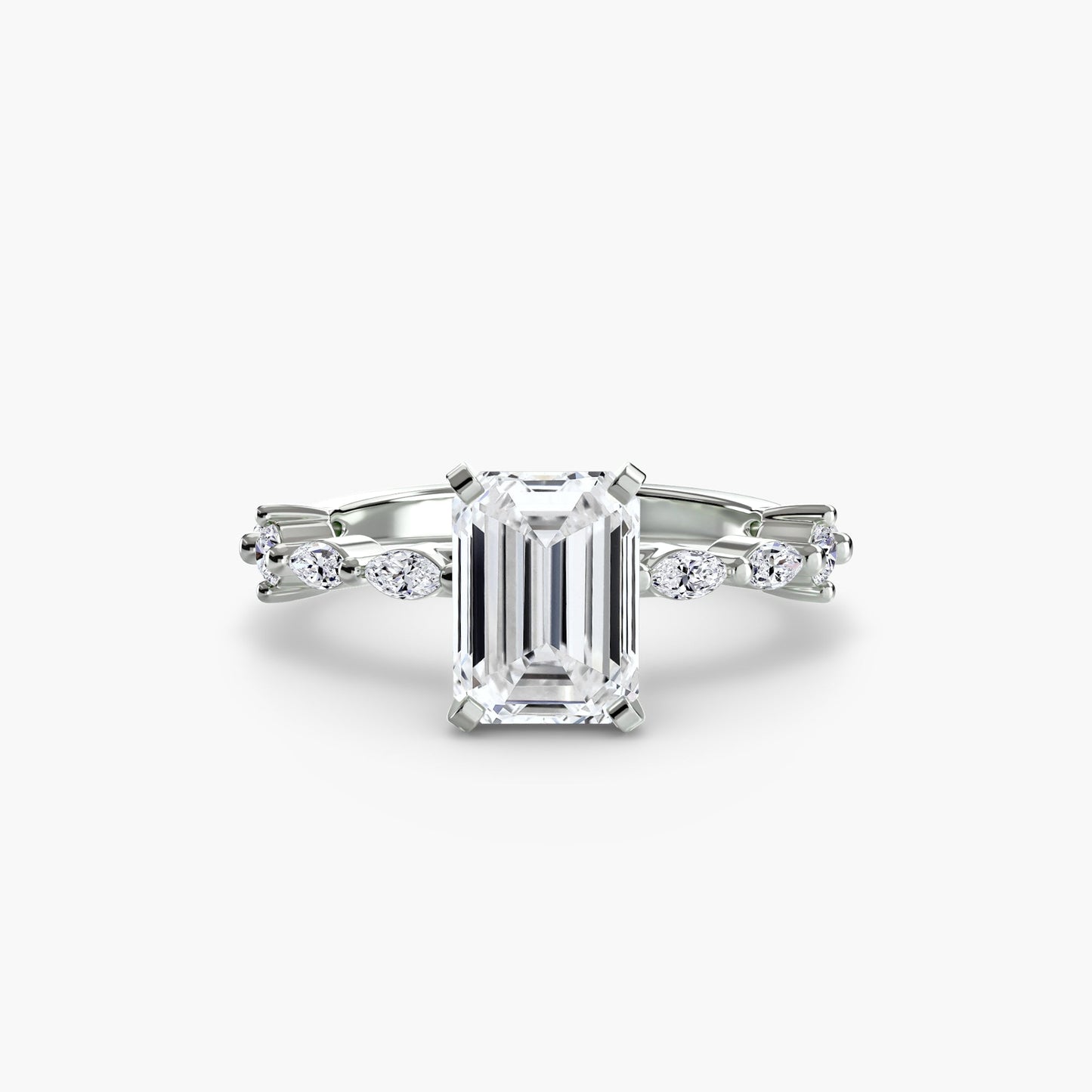 Solitaire with Eternity Pavé - AYKA JEWELS