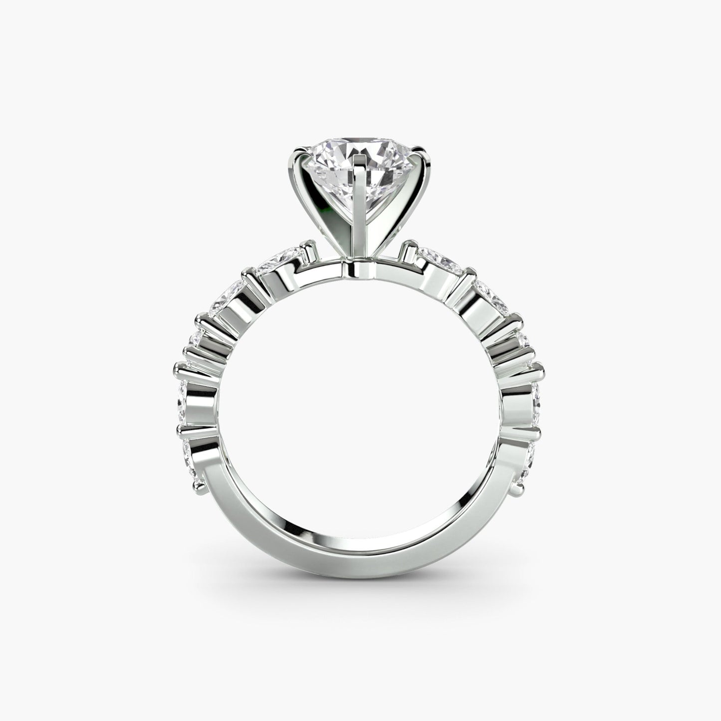 Solitaire with Eternity Pavé - AYKA JEWELS