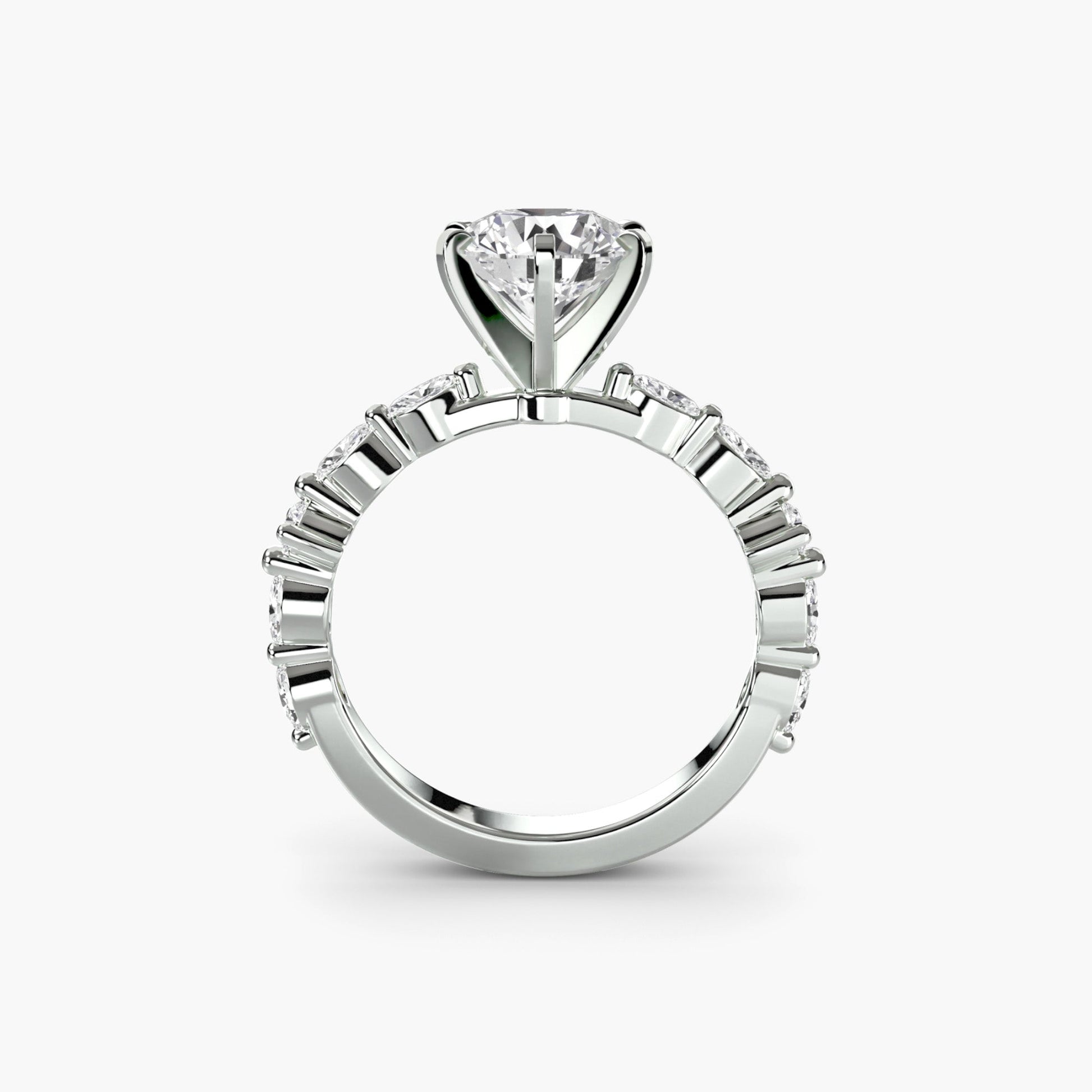 Solitaire with Eternity Pavé - AYKA JEWELS