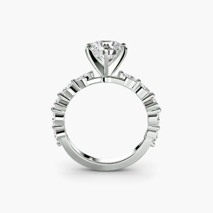 Solitaire with Eternity Pavé - AYKA JEWELS