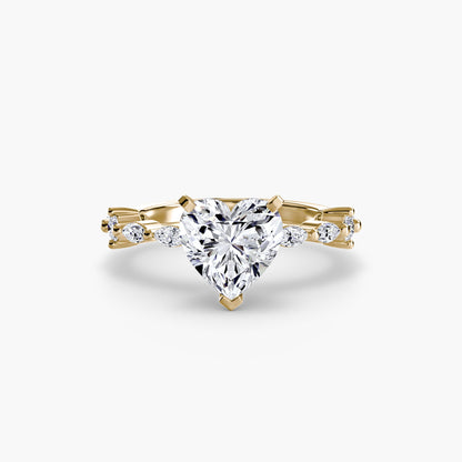 Solitaire with Eternity Pavé - AYKA JEWELS