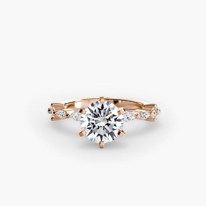 Solitaire with Eternity Pavé - AYKA JEWELS