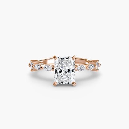 Solitaire with Eternity Pavé - AYKA JEWELS