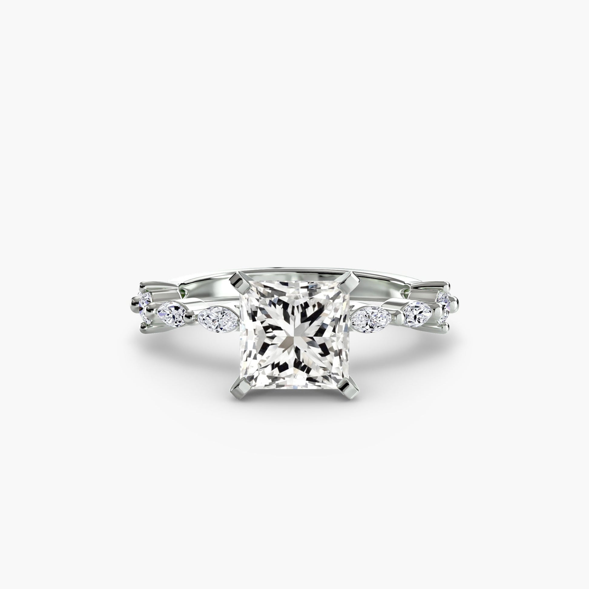 Solitaire with Eternity Pavé - AYKA JEWELS