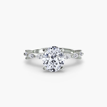 Solitaire with Eternity Pavé - AYKA JEWELS