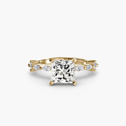 Solitaire with Eternity Pavé - AYKA JEWELS