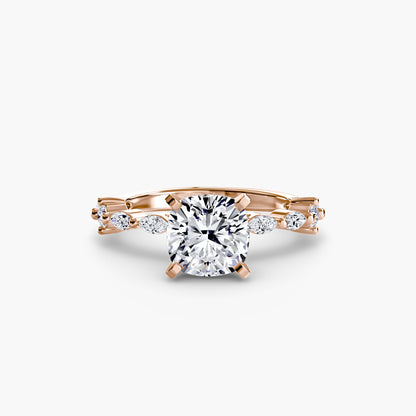 Solitaire with Eternity Pavé - AYKA JEWELS