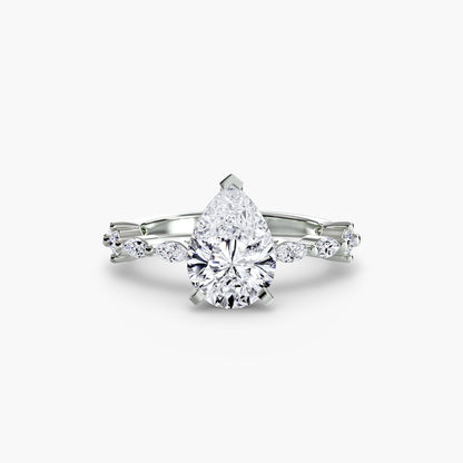 Solitaire with Eternity Pavé - AYKA JEWELS