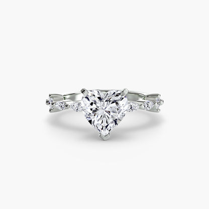 Solitaire with Eternity Pavé - AYKA JEWELS