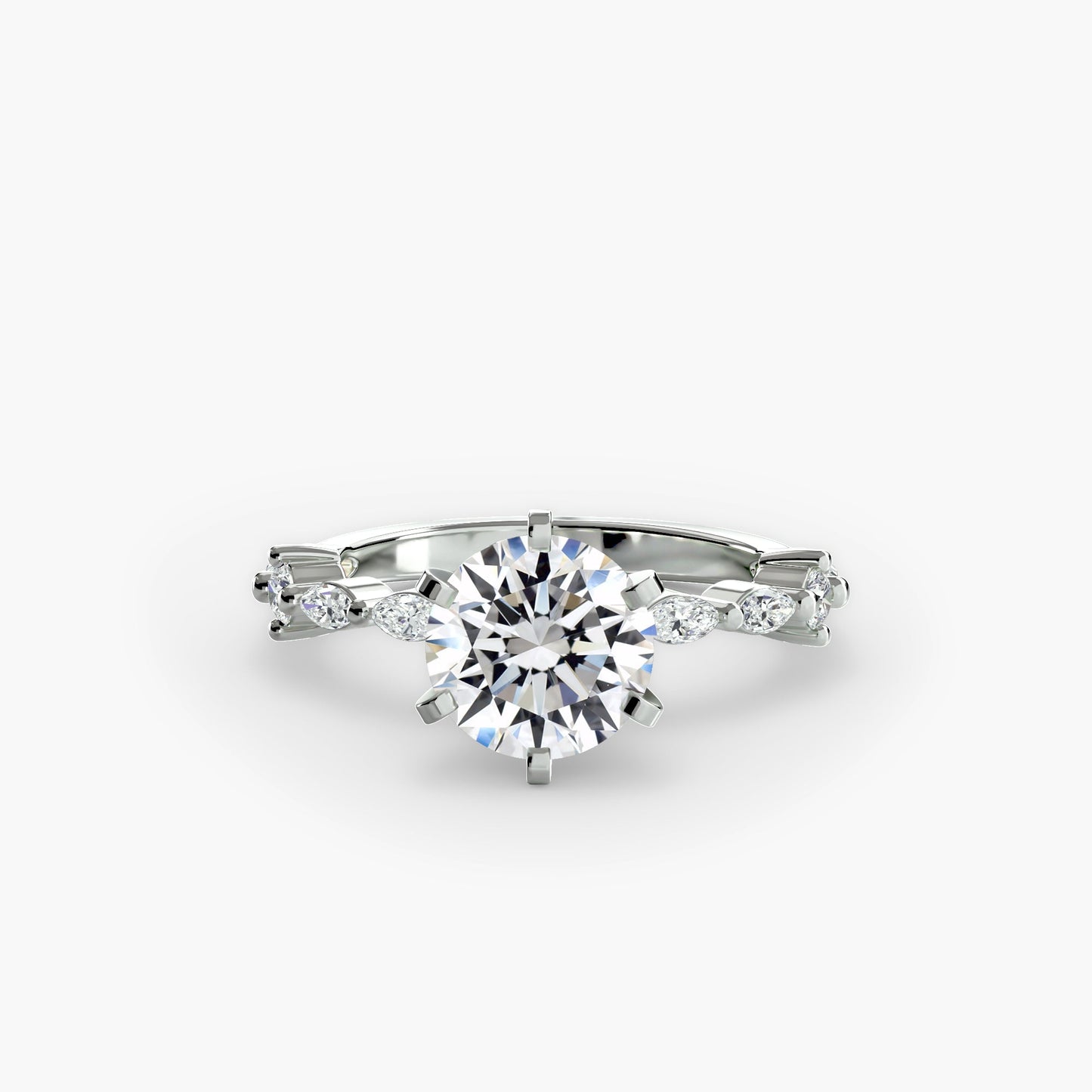 Solitaire with Eternity Pavé - AYKA JEWELS